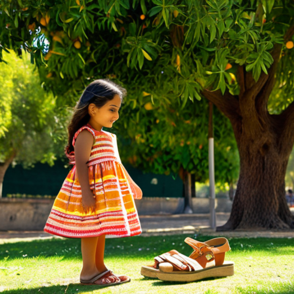 **

"A young Latina girl, around 6 years old, fully clothed in a bright, colorful sundress and sandals, playing with a traditional Spanish doll in a sun-drenched park in Seville. Orange trees are in the background. Safe for work, appropriate content, professional photography, perfect anatomy, natural proportions, family-friendly, modest clothing, well-formed hands, proper finger count, natural body proportions, high quality."

**