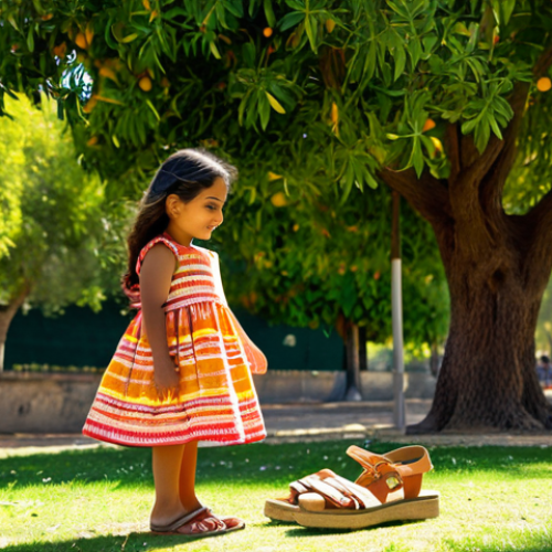 Home 23 **
"A young Latina girl, around 6 years old, fully clothed in a bright, colorful sundress and sandals, playing with a traditional Spanish doll in a sun-drenched park in Seville. Orange trees are in the background. Safe for work, appropriate content, professional photography, perfect anatomy, natural proportions, family-friendly, modest clothing, well-formed hands, proper finger count, natural body proportions, high quality."
**